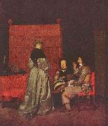 Gerard ter Borch the Younger Paternal Admonition oil painting reproduction